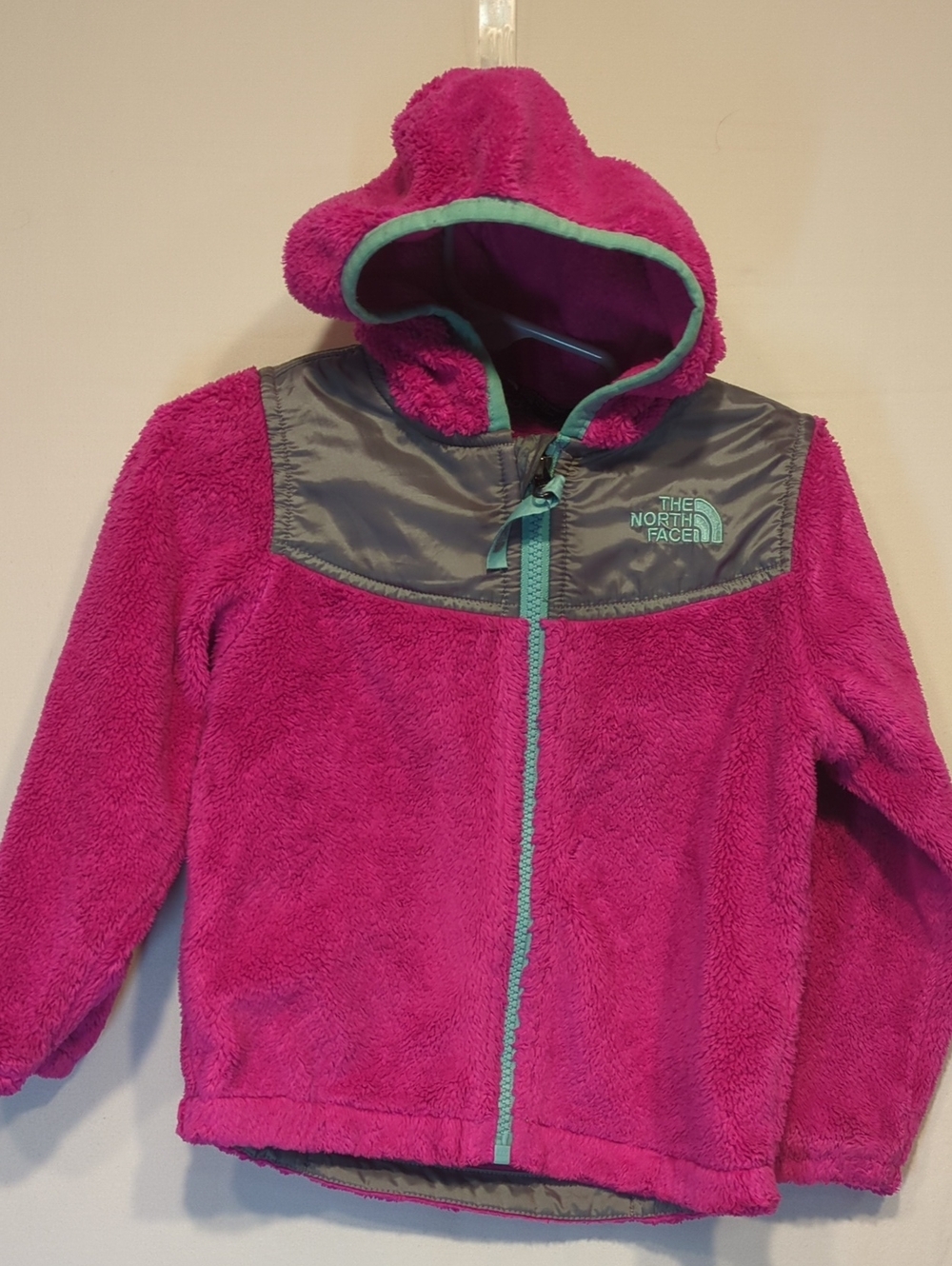 The North Face Girls' Osito Hooded Jacket - Magenta
